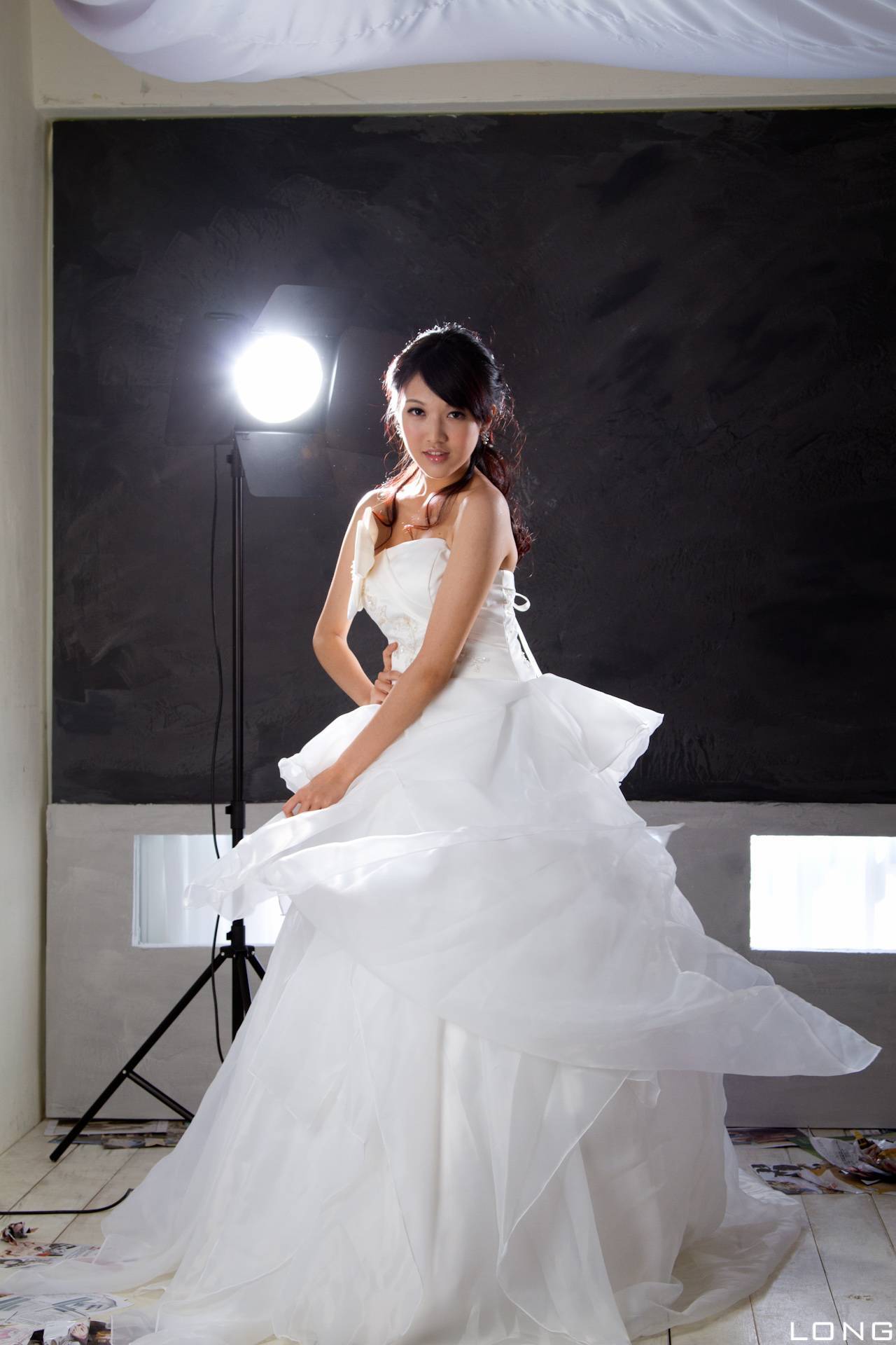 棚拍]Jill 瑋廷 婚紗之白 Beauty性感美女写真套图